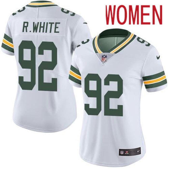 Women Green Bay Packers #92 Reggie White Nike Green Game NFL Jersey->women nfl jersey->Women Jersey